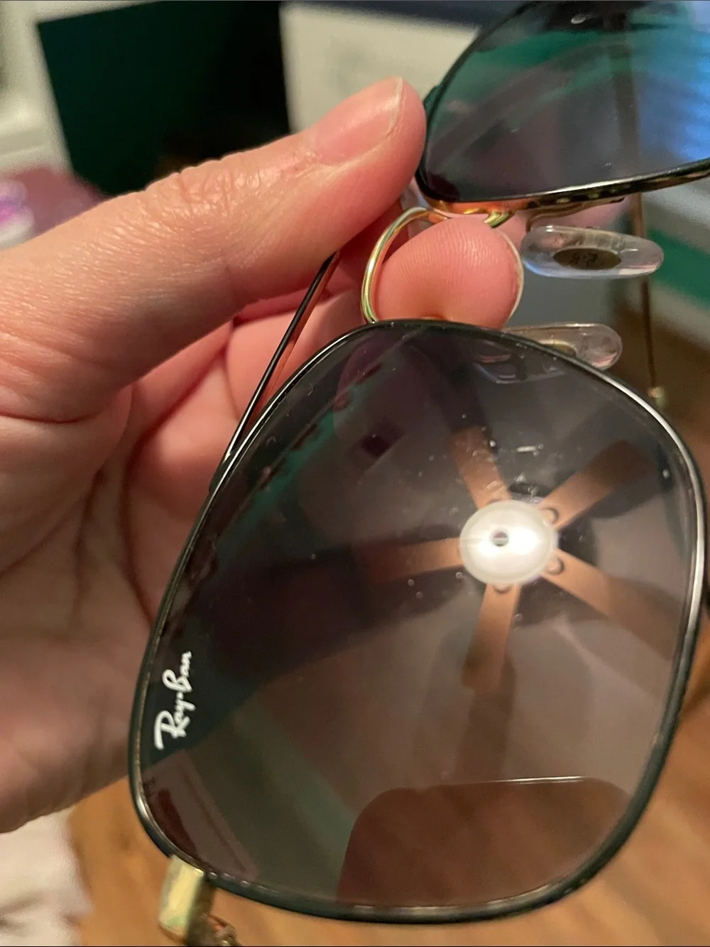 Ray-Ban small gold